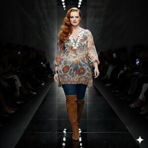 Floral Sheer Tunic Top